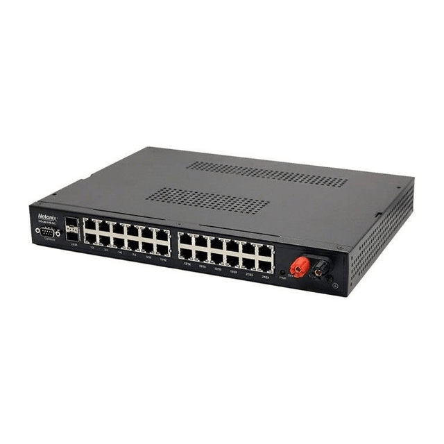 Netonix 24-port GbE PoE Managed WISP Switch with 2x SFP Ports WS-26-500-DC