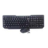 UniQue 104 Keys Wireless USB Keyboard and Mouse Combo WS630+W420