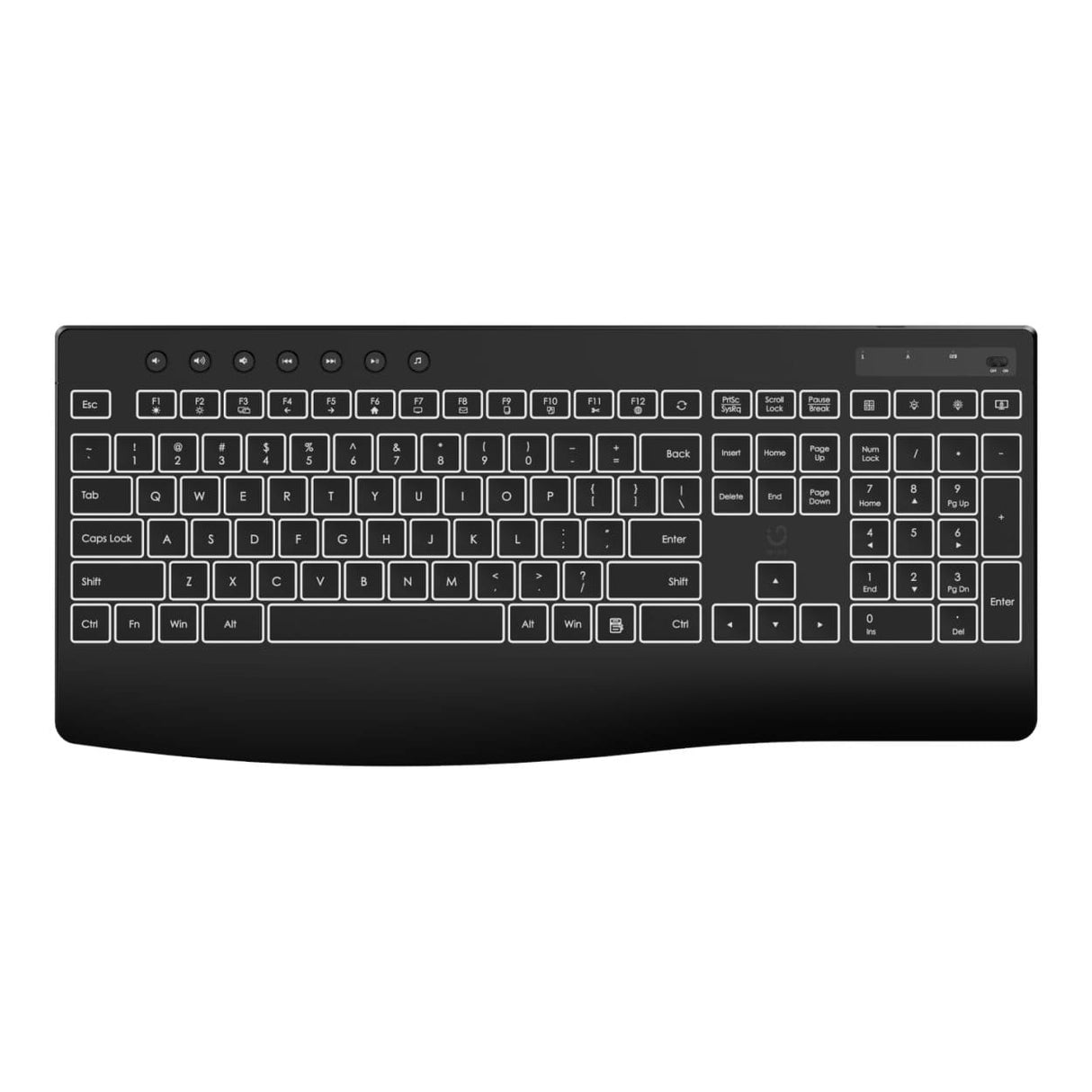 WINX DO Business Backlit Wired Keyboard and Mouse Combo Black WX-CO105
