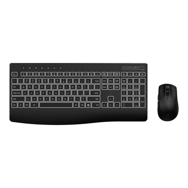 WINX DO Business Backlit Wired Keyboard and Mouse Combo Black WX-CO105