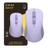 WINX CLICK Easy 1600DPI 2.4GHz Wireless Mouse Purple WX-KB111