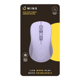 WINX CLICK Easy 1600DPI 2.4GHz Wireless Mouse Purple WX-KB111