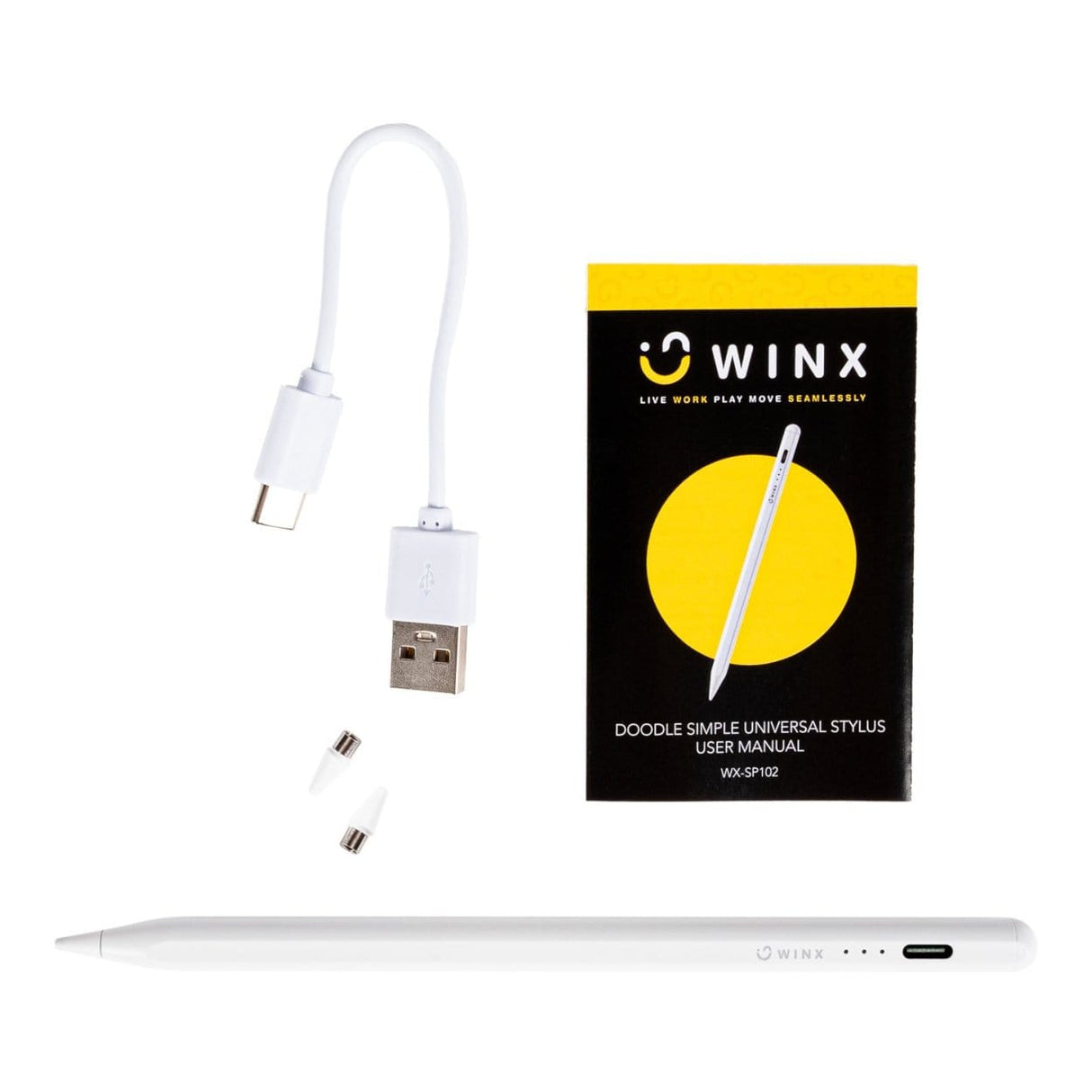 Winx DOODLE Simple Universal Stylus Pen White WX-SP102