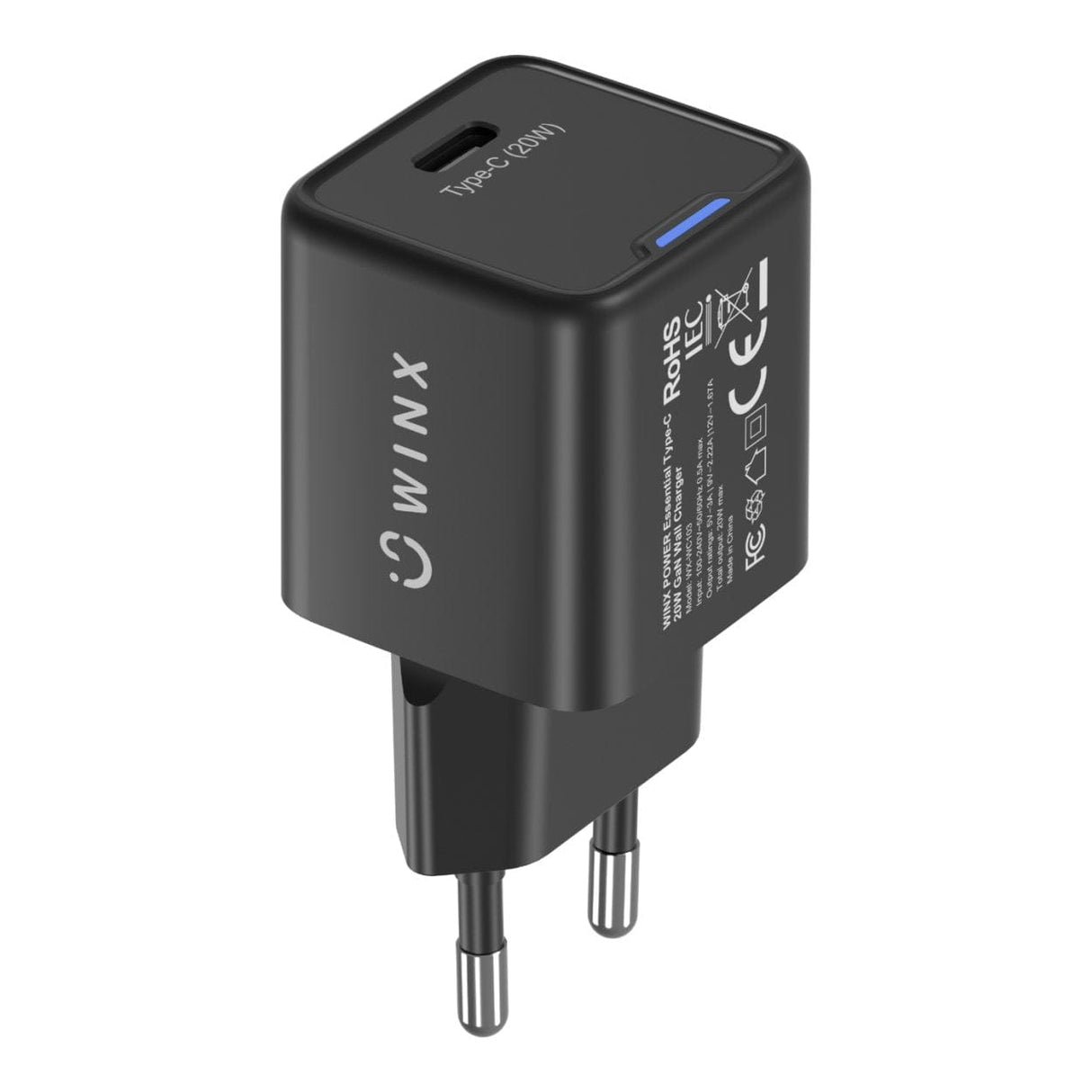 WINX 20W Power Essential Type-C GaN Wall Charger Black WX-WC103