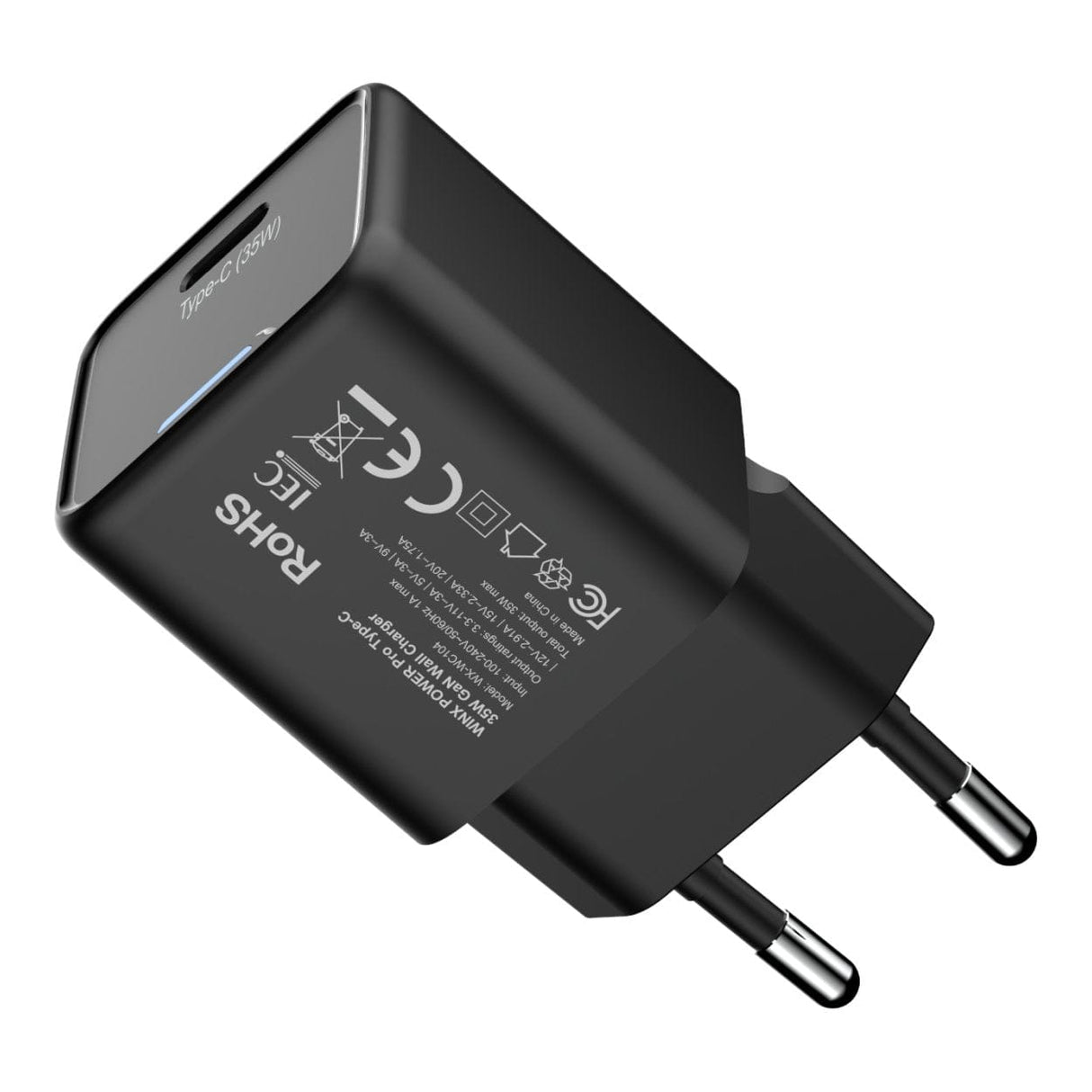WINX 35W Power Fast Type-C GaN Wall Charger Black WX-WC104