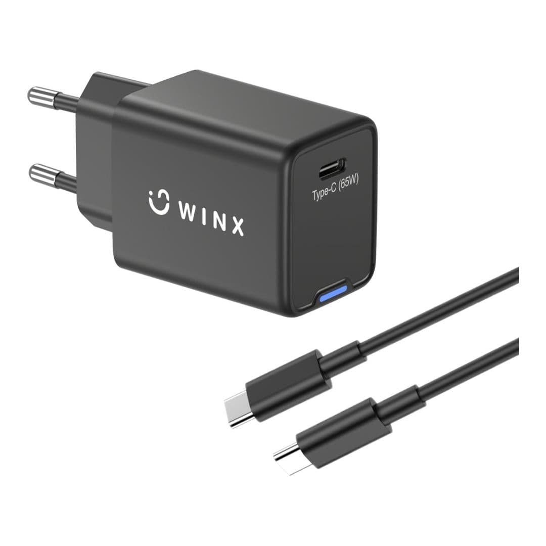 WINX 65W Power Pro Type-C GaN Wall Charger Black WX-WC105