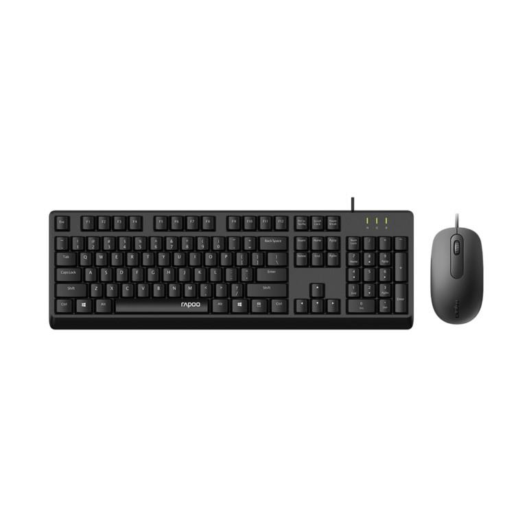 Rapoo X130Pro-US-BLACK Wired Keyboard and Mouse Combo