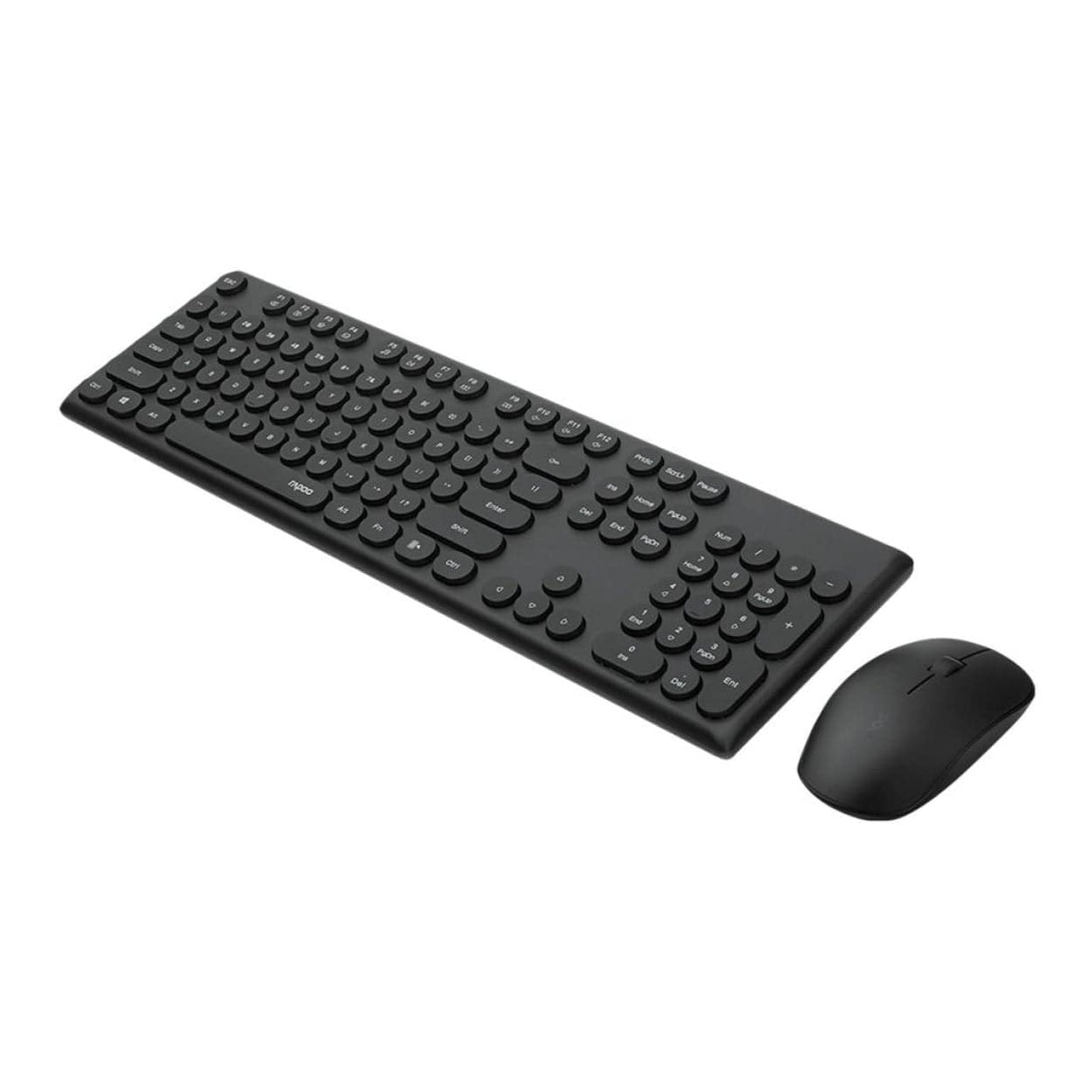 Rapoo X260 Round Key Multimode Keyboard and Mouse Combo Black