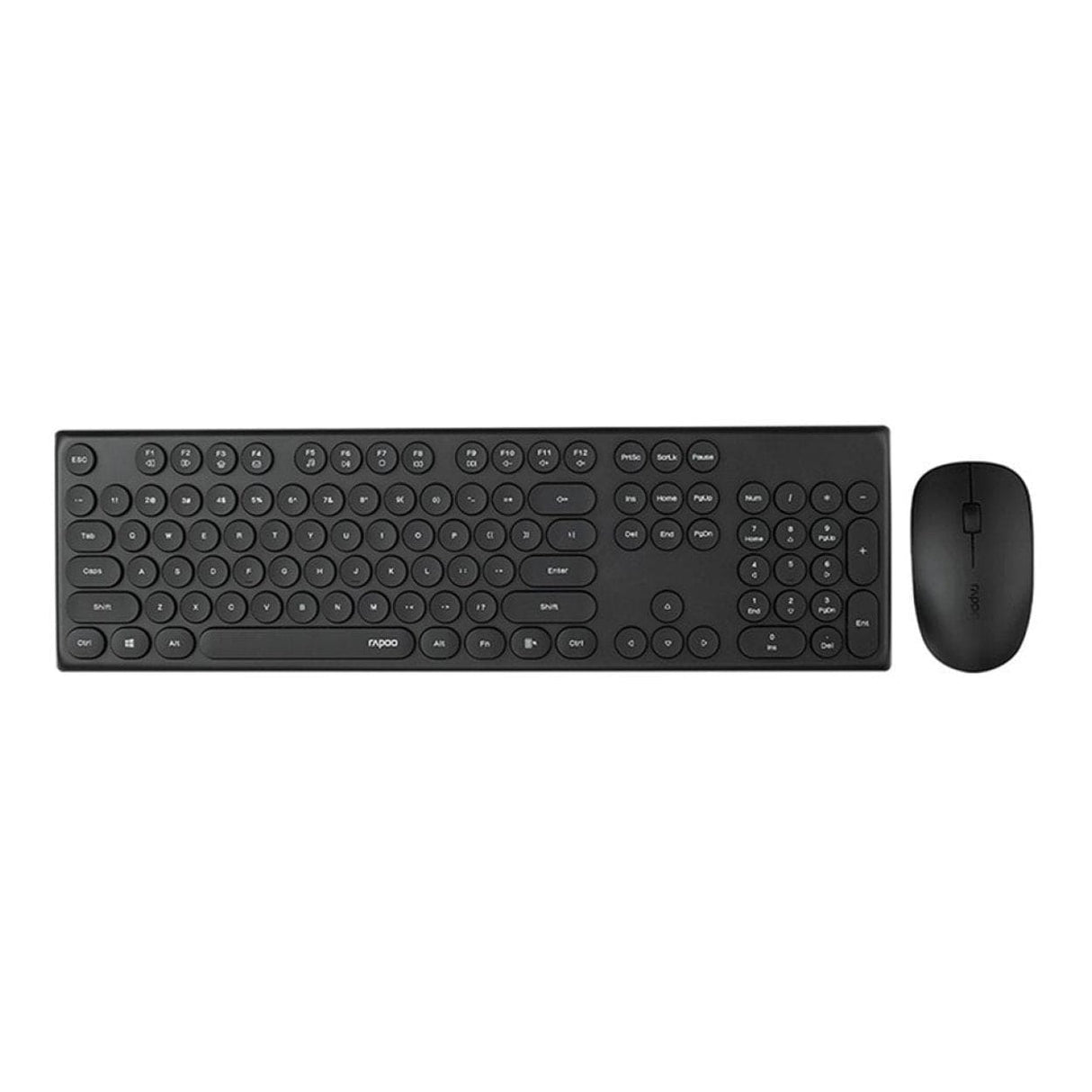 Rapoo X260 Round Key Multimode Keyboard and Mouse Combo Black