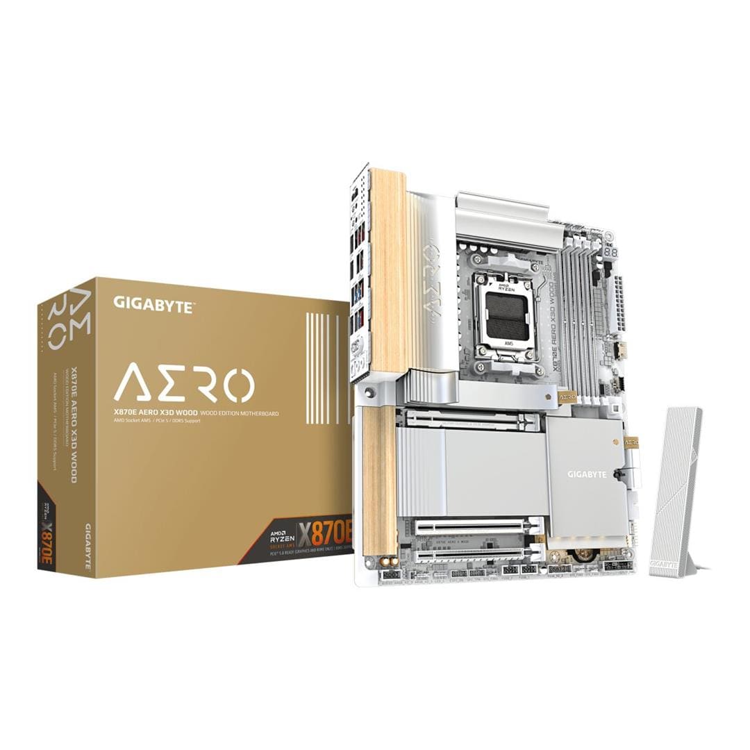 Gigabyte X870E AERO X3D Wood Wi-Fi 7 AMD Socket AM5 ATX Motherboard