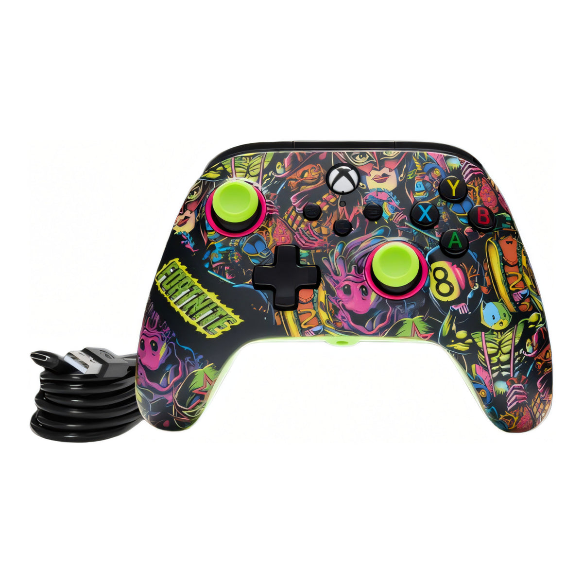 PowerA Advantage Wired Controller for XboxSeries X|S - Fortnite Glow XBGP0438-02