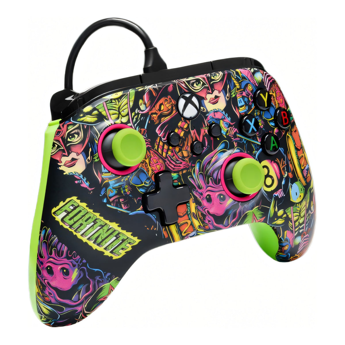 PowerA Advantage Wired Controller for XboxSeries X|S - Fortnite Glow XBGP0438-02