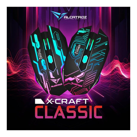 Alcatroz X-Craft Classic Wired Gaming Mouse Crypto XCRAFTCRYPTO
