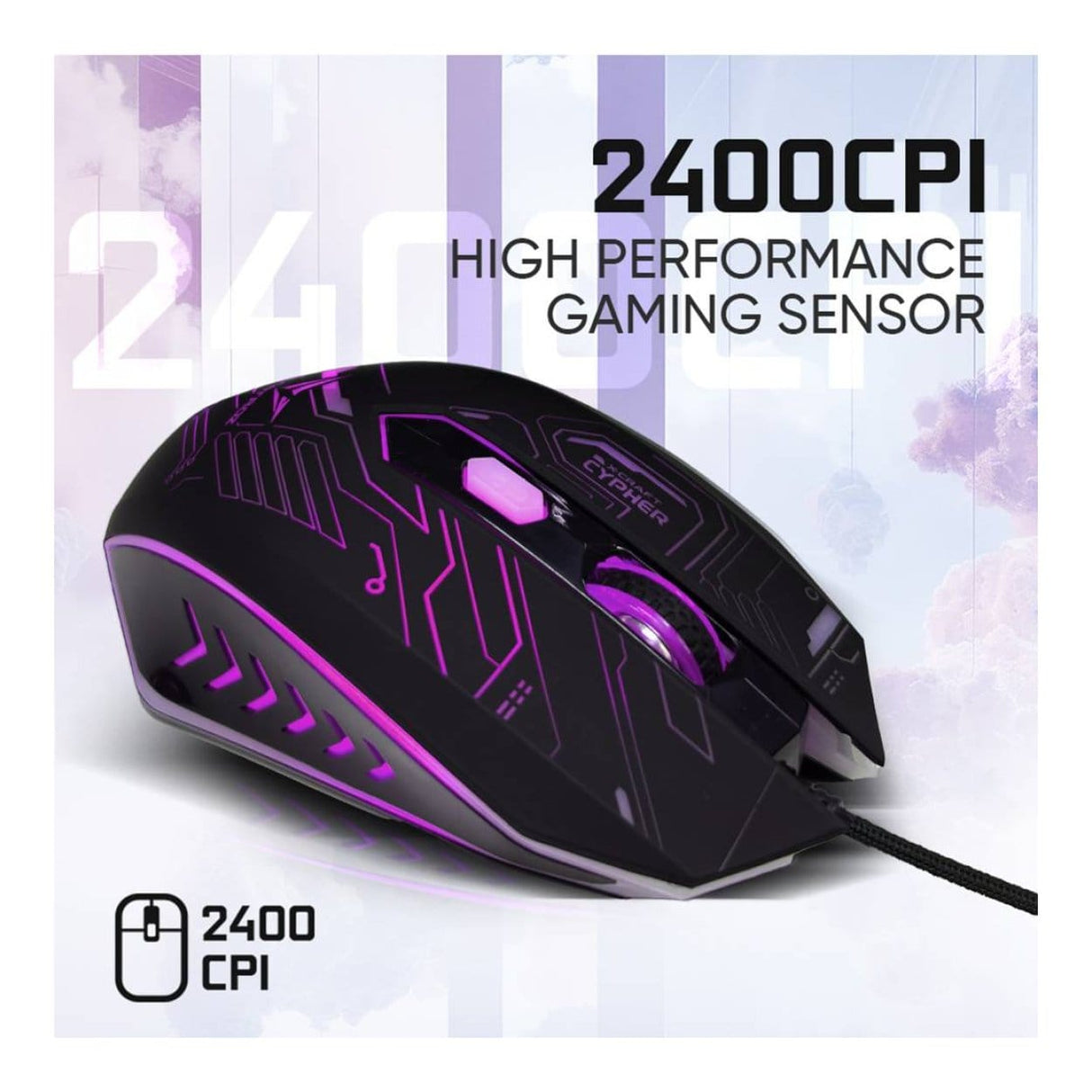 Alcatroz X-Craft Classic Wired Gaming Mouse Cypher XCRAFTCYPHER