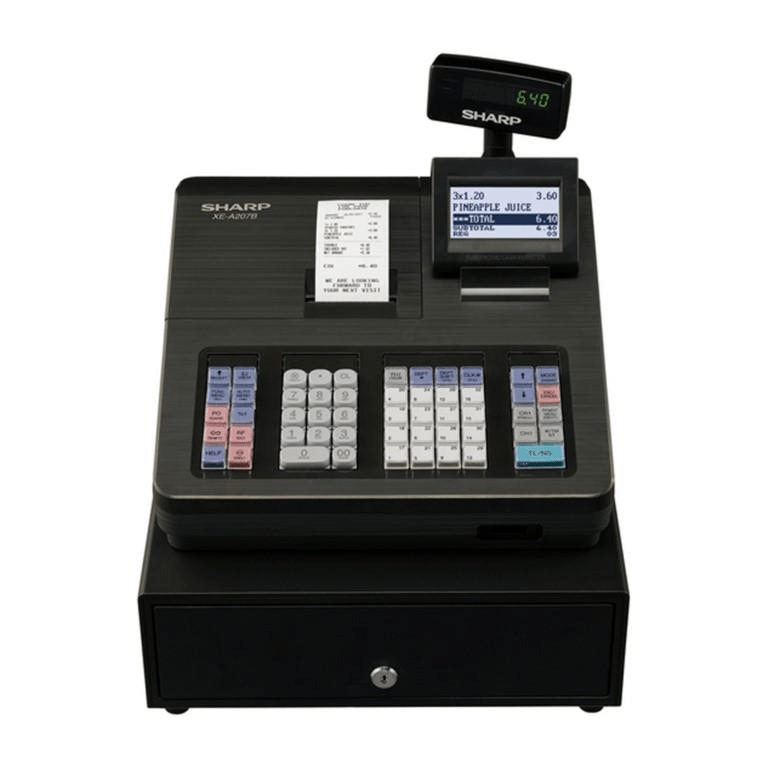 Sharp XE-A207B Cash Register Black – FirstShop