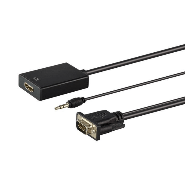 LinkQnet VGA Male to HDMI Female with Audio Converter XF-VH