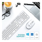 Alcatroz Xplorer Air 3300 Wireless Keyboard and Mouse Combo White XPLORERAIR3300WHT