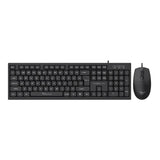 Alcatroz Xplorer C3600 Wired Keyboard and Mouse Combo Black XPLORERC3600