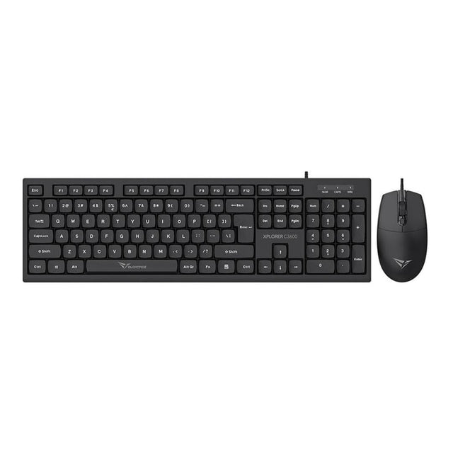 Alcatroz Xplorer C3600 Wired Keyboard and Mouse Combo Black XPLORERC3600