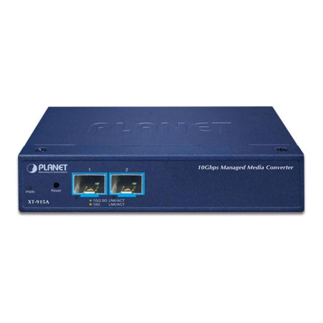 Planet 2-Port 10G Managed Media Converter XT-915A