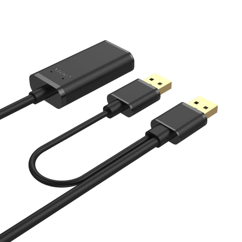 Unitek 10m Active USB 2.0 Extension Cable Black Y-27X