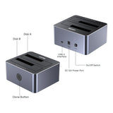 Unitek Dual-Bay SATA Docking Station Y-3027GY01-EU