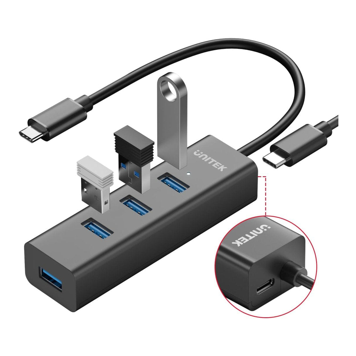 Unitek 4-in-1 Type-C Hub Y-3089Z01