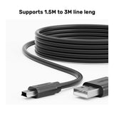 Unitek Type-A Male to Mini USB Cable 1.5m Y-C1432EBK