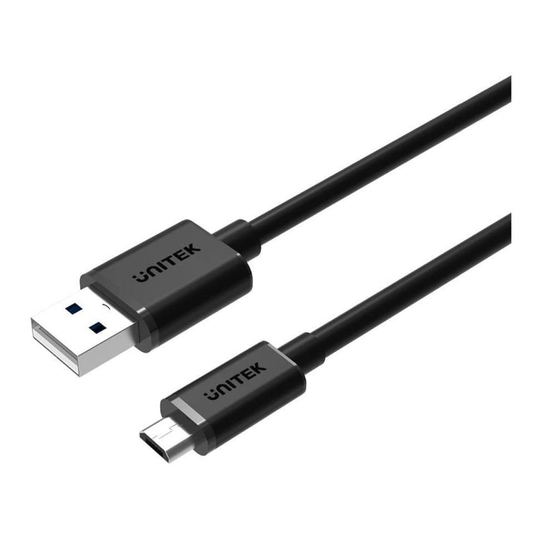 Unitek USB 2.0 to Micro USB Charging Cable Bundle Pack (2 x 0.3M and 3 x 0.2M) Y-C4007BK