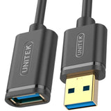 Unitek Y-C4030GBK Type-A Male to Type-A Female Cable 3m
