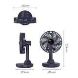 Orico Oscillating Desk Fan Black YT-N9C-BL-BP
