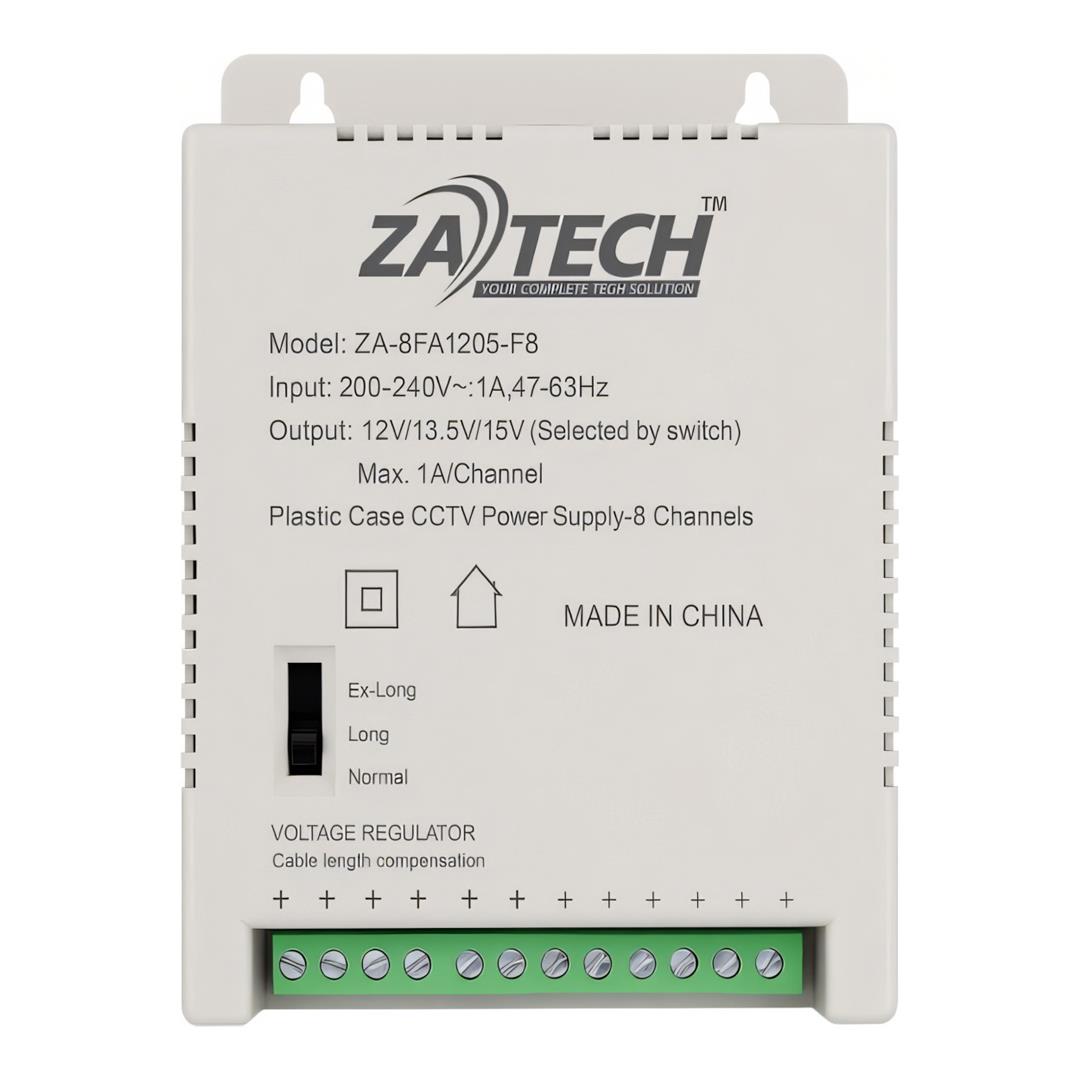 Securnix 8-channel CCTV Power Supply Unit ZA-8FA1205-F8