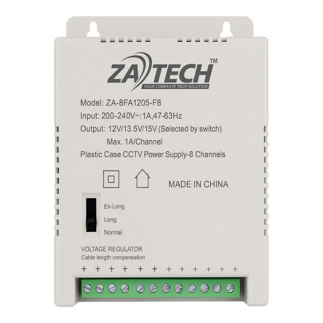 Securnix 8-channel CCTV Power Supply Unit ZA-8FA1205-F8