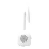 ZEN Unify Series 15W Wireless Phone Charger with Bluetooth Speaker Clock and Mirror White ZN-8405-WT