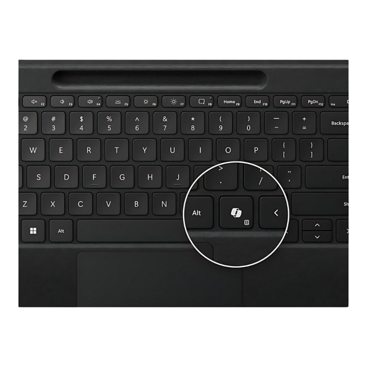 Microsoft Surface Pro Flex Wireless Type Cover Keyboard Black ZRA