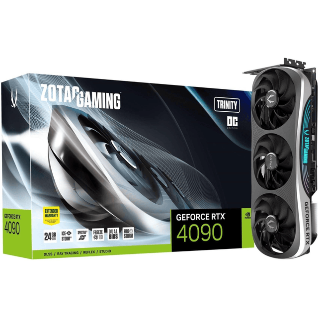 Zotac Nvidia GeForce RTX 4090 Trinity 24GB GDDR6X Graphics Card ZT-D40900J-10P