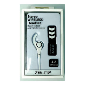 Geeko Wireless Bluetooth Earphones White ZW-02-WHT