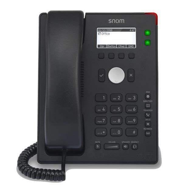 Snom D120 IP Phone Black 2-line Desktop SIP - Backlit Graphical Display 4004