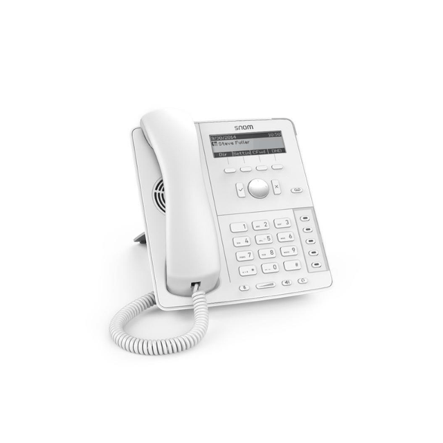 Snom D715 4-line Desktop SIP Phone Wideband Audio in White Graphical Display USB M-D715W D715W - No PSU Included