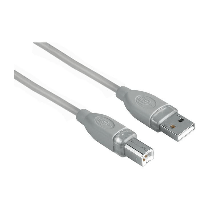 Hama USB 2.0 A to B Cable 3m Grey BLISTER 00045022