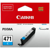 Canon CLI-471 Cyan Printer Ink Cartridge Original 0401C001 Single-pack