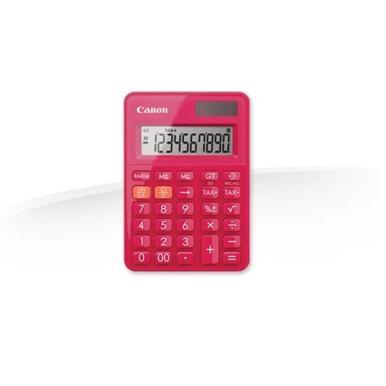 Canon LS-100T-RD Basic Pocket Calculator Red 0513C002