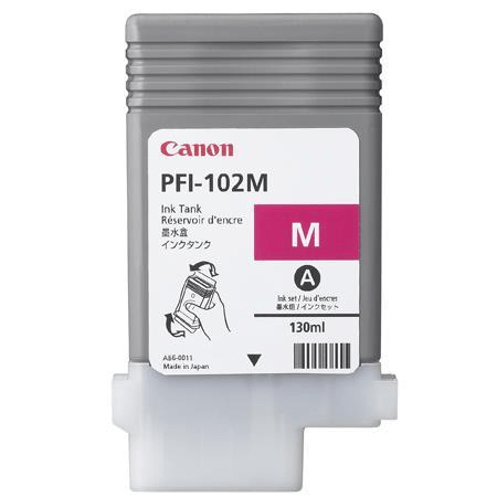 Canon PFI-102M Magenta Printer Ink Tank Cartridge Original 0897B001 Single-pack