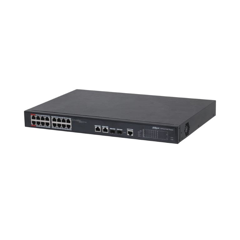 Dahua PFS4218-16ET-240 16-port PoE 10/100Mbps Managed Switch with 2 x Gigabit Ports 1.0.01.20.10728