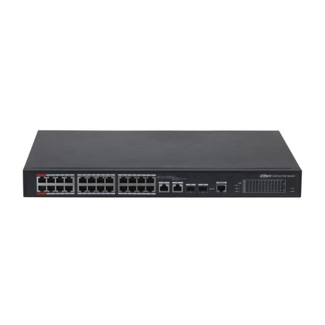 Dahua 24-port Managed Fast Ethernet Switch with Intelligent 240W PoE DH-PFS4226-24ET-240