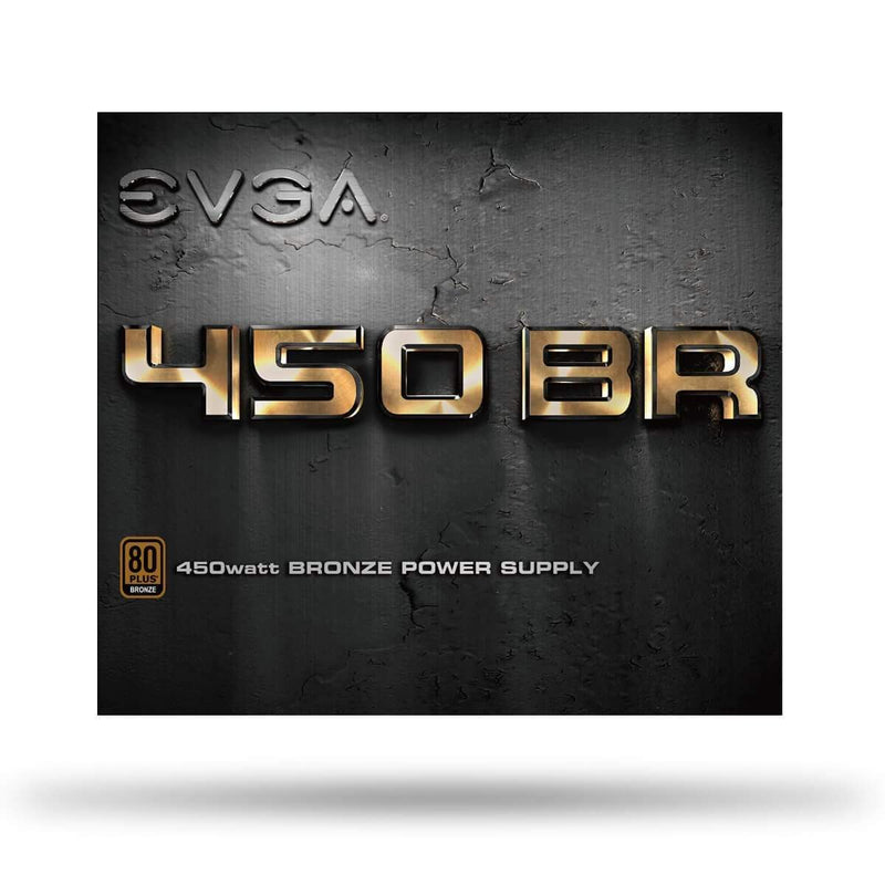 EVGA 450 BR 80 PLUS Bronze 450W 24-pin ATX Black Power Supply 100-BR-0450-K1