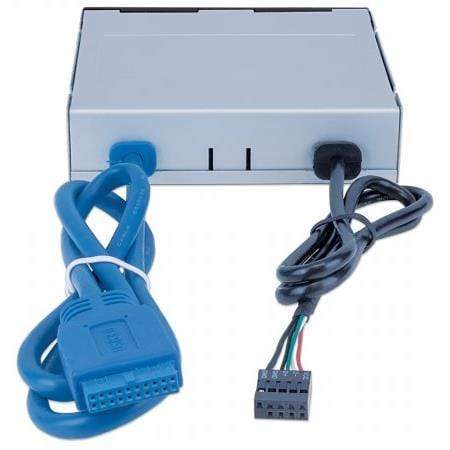 Manhattan Multicard Card Reader USB Black Grey 101974