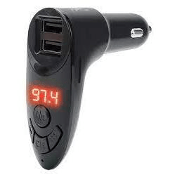 Manhattan Sound Science Bluetooth FM Transmitter 2 Port Car Charger 102315