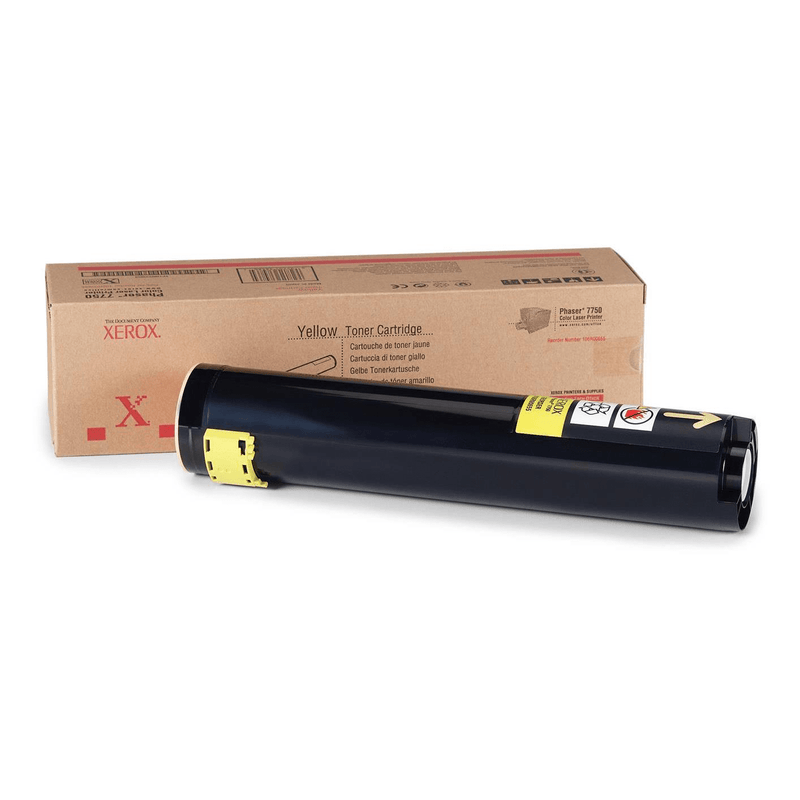 Xerox Phaser 7750 EX7750 Yellow Toner Cartridge 22,000 Pages Original 106R00655 Single-pack