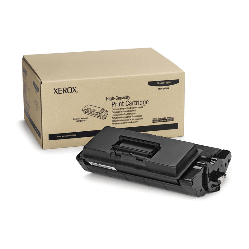 Xerox Phaser 3500 Black Toner Cartridge 12,000 Pages Original 106R01149 Single-pack